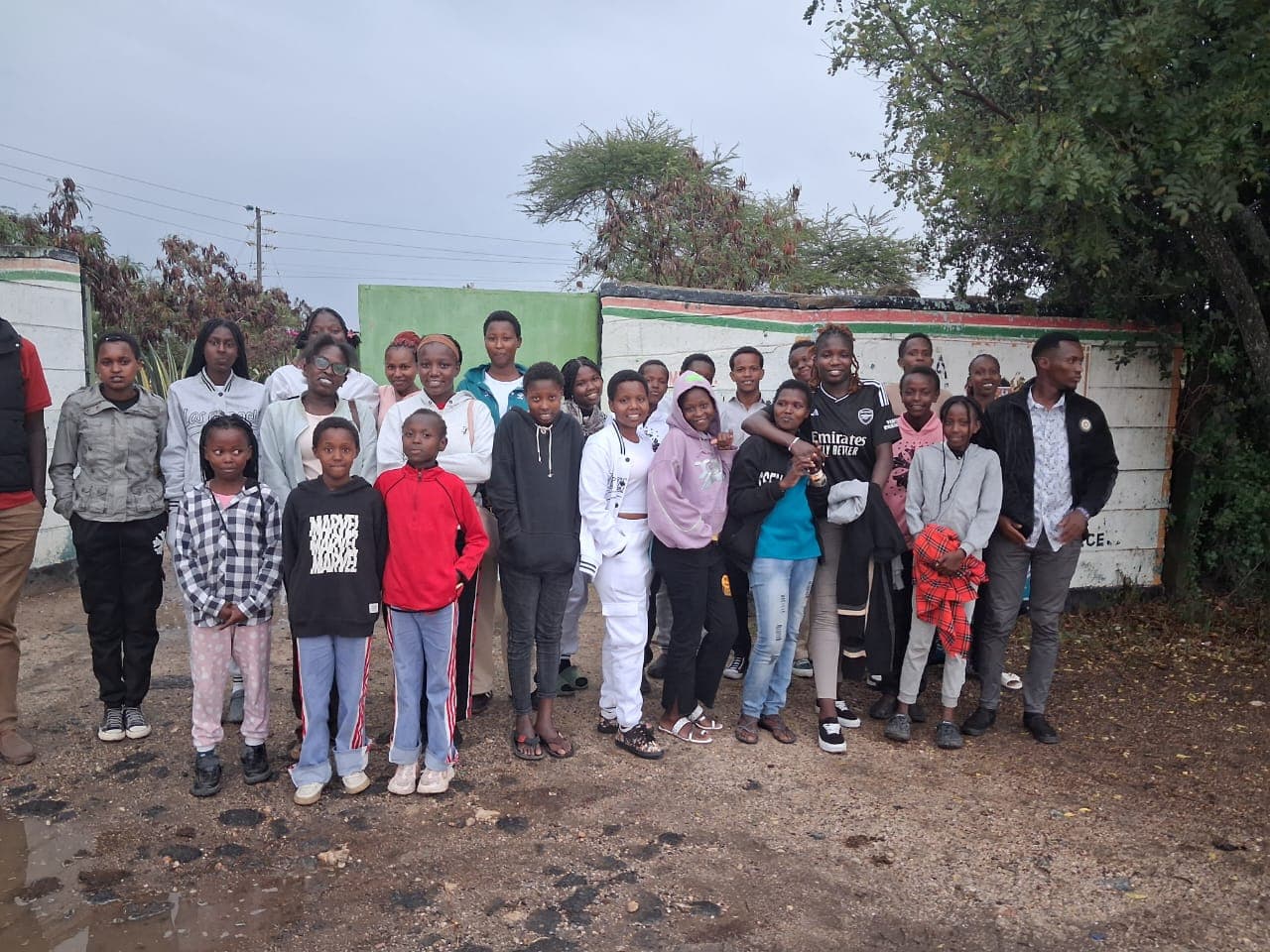 Youth community gathered together